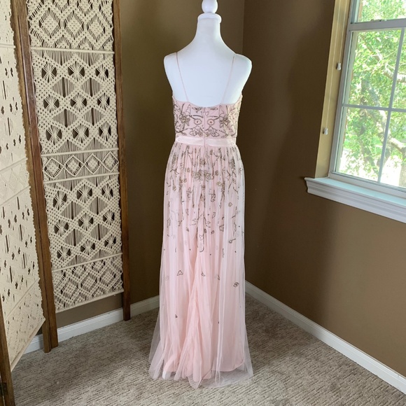 Aidan Mattox Embellished Tulle Maxi Dress Size 10 - Picture 7 of 16